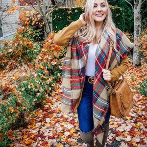Multi Color Blanket Scarf